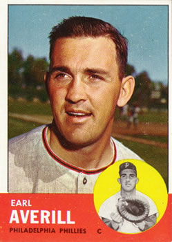 1963 Topps Baseball Cards      139     Earl Averill Jr.